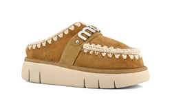 MOU BOUNCE CLOG METAL LOGO COGNAC